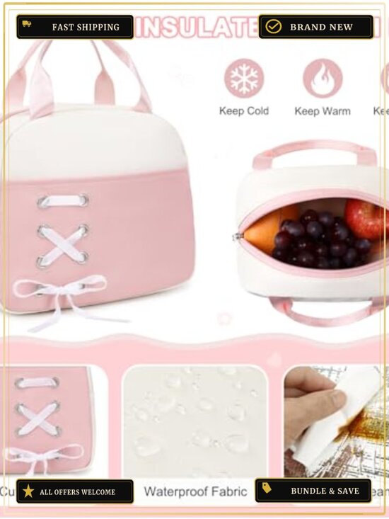 Girls Backpack Set with Lunch Box & Pencil Pouch, Waterproof Laptop Daypack for main image 4